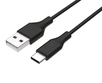 8Ware USB-C Braided Charge & Sync Cable 1m — Black, Heavy Duty