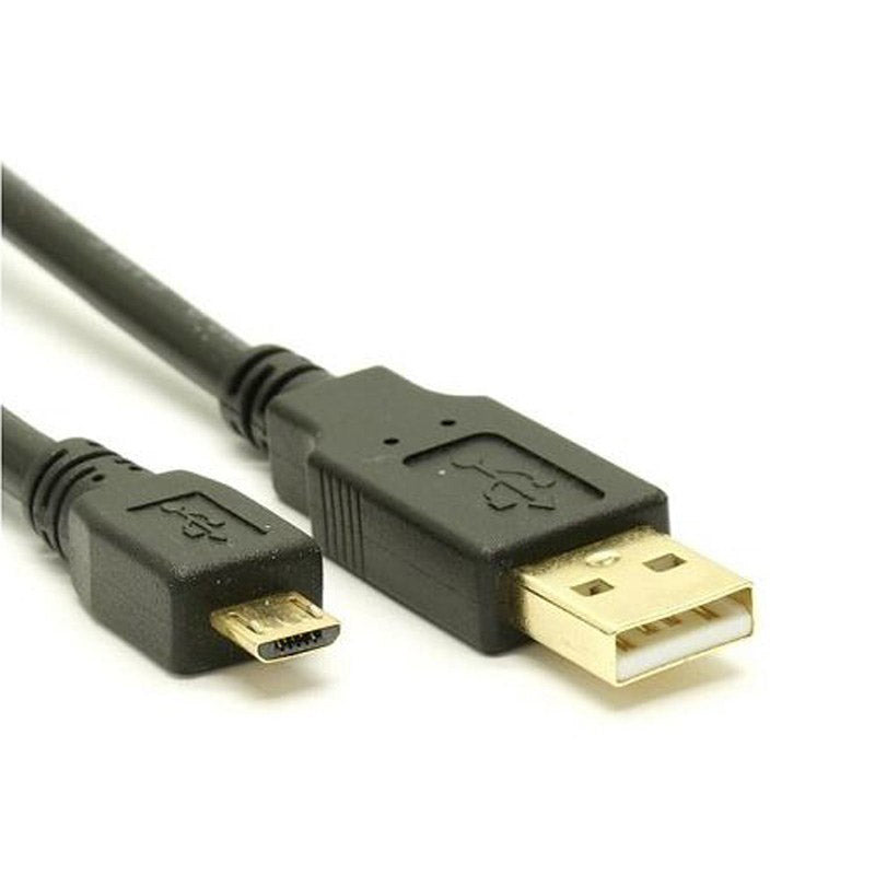 8Ware USB 2.0 to Micro USB Cable 2m — USB-A to Micro-B Male to Male, Black