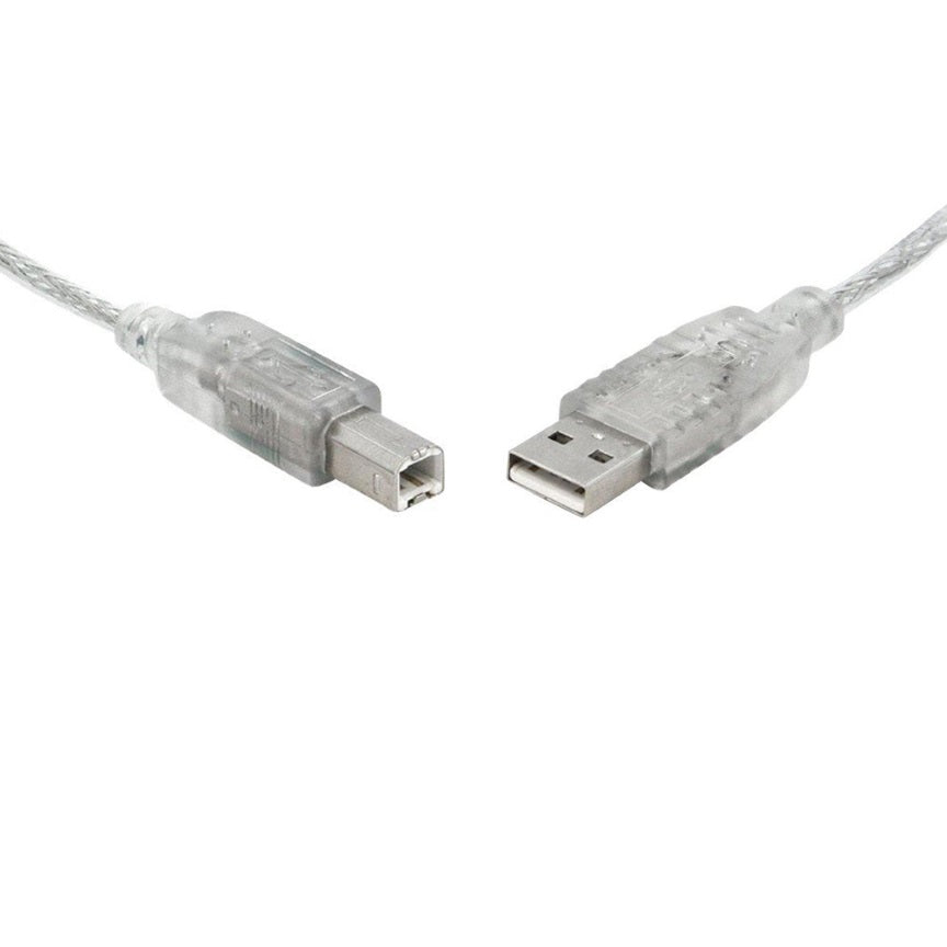 8Ware USB 2.0 Printer Cable 3m — USB-A to USB-B Male to Male, For HP, Canon, Dell