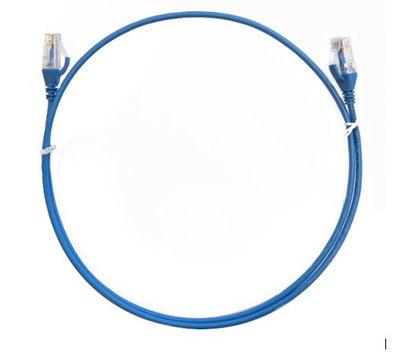 8ware CAT6 Thin Cable 1.5m / 150cm - Blue Color Premium RJ45 Ethernet Network LA
