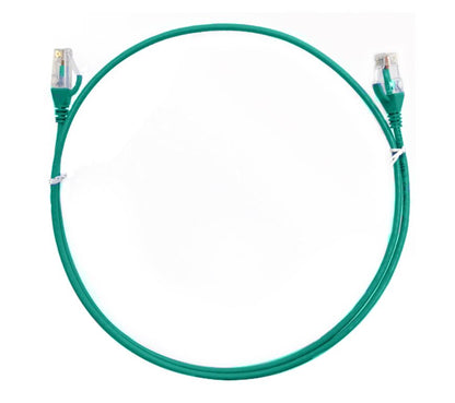 8ware CAT6 Ultra Thin Slim Cable 15m - Green Color Premium RJ45 Ethernet Network