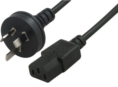 Astrotek AU Power Cable 2m — 3-Pin AU Male to IEC 320-C13 Female, 240V PC Power Lead