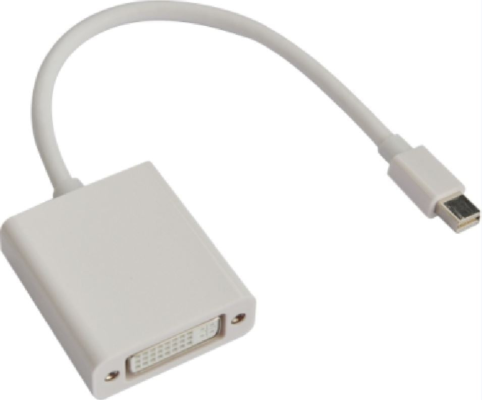 Astrotek Mini DisplayPort to DVI Adapter Cable 20cm — 20-Pin Male to 24+5 Pin Female