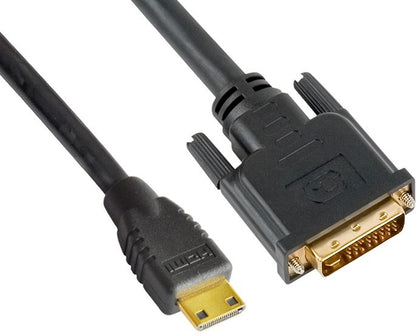 Astrotek Mini HDMI to DVI-D Cable 60cm — 19-Pin Male to 24+1 Pin Male, 30AWG, OD6.0mm