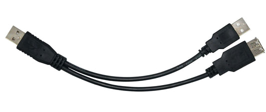 Astrotek USB 2.0 Y Splitter Cable 30cm — Type A Male to Type A Male + Type A Female