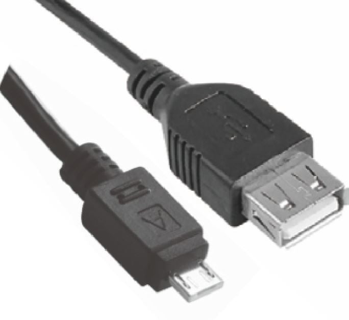 Astrotek Micro USB Male to USB Female OTG Adapter — Black, For Android & Windows