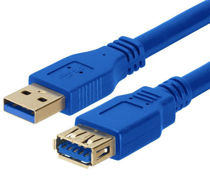 Astrotek USB 3.0 Extension Cable 1m — Type A Male to Type A Female, Blue