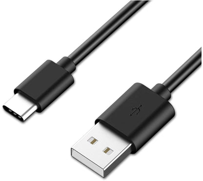 Astrotek USB-C Braided Cable 1m — Data Sync & Charge, Black, Heavy Duty