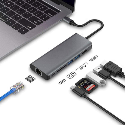 Astrotek USB-C Dock 6-in-1 Multiport Hub/Docking Station with 60W Power 1xHDMI 4