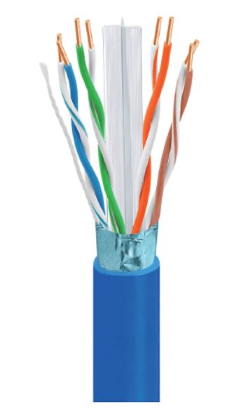 Astrotek CAT6 FTP Cable 305m Roll - Blue Full 0.55mm Copper Solid Wire Ethernet