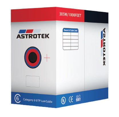 Astrotek CAT6 UTP Cable 305m Roll - Orange Full 0.55mm Copper Solid Wire Etherne