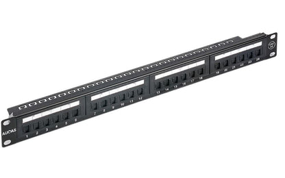 Astrotek 24-Port CAT6 UTP Patch Panel — 1U, 19" Rack Mount, RJ45