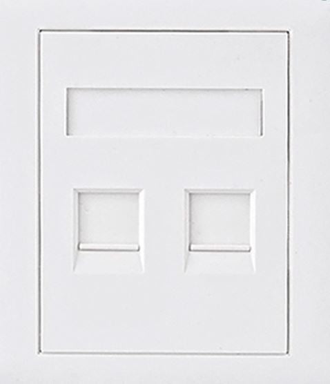 Astrotek CAT5e RJ45 Wall Face Plate — 86x86mm, 2-Port Socket Kit