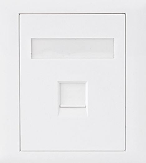 Astrotek CAT6 RJ45 Wall Face Plate — 86x86mm, 1-Port Socket Kit