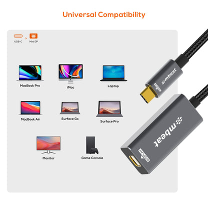 mbeat Tough Link USB-C to Mini DisplayPort Adapter  Host Interface: USB-C 3.2 Ge
