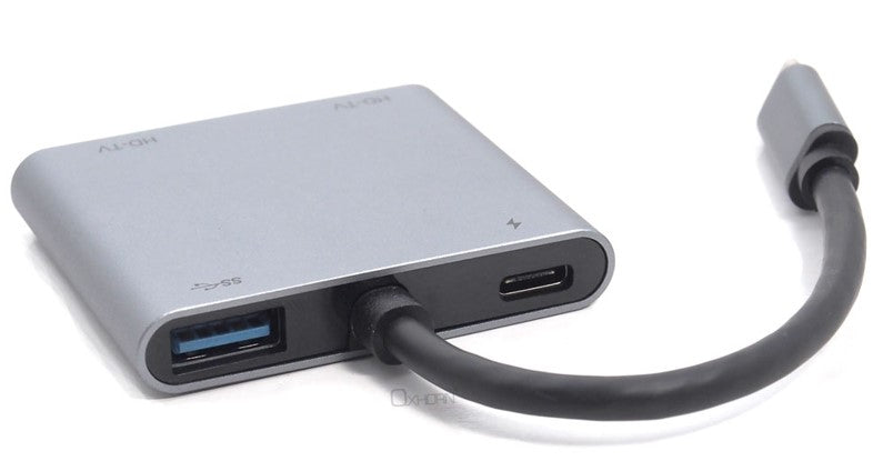 Oxhorn 4-in-1 USB-C to 2x HDMI 1xUSB3.0 1xUSB-C Charging Port 100W Power Deliver