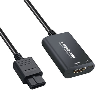 Simplecom CM461 HDMI Adapter Composite AV to HDMI Converter for Nintendo NGC N64