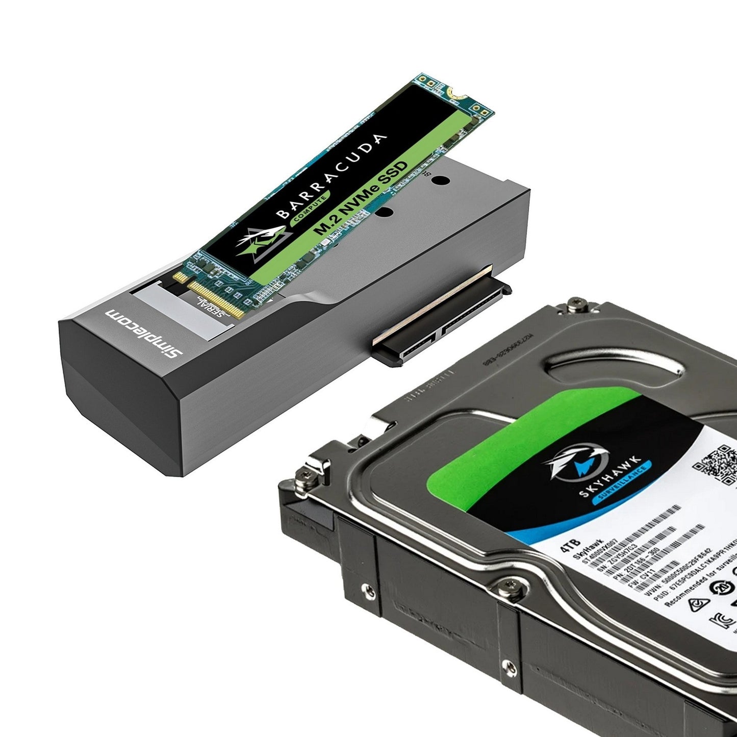 Simplecom SA536 USB to M.2 and SATA 2-IN-1 Adapter for 2.5'/3.5' HDD & NVMe/SATA