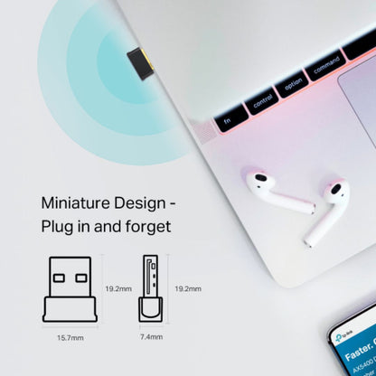 TP-Link Archer T600UB Nano AC600 Nano Wi-Fi Bluetooth USB Adapter, Up to 600Mbps