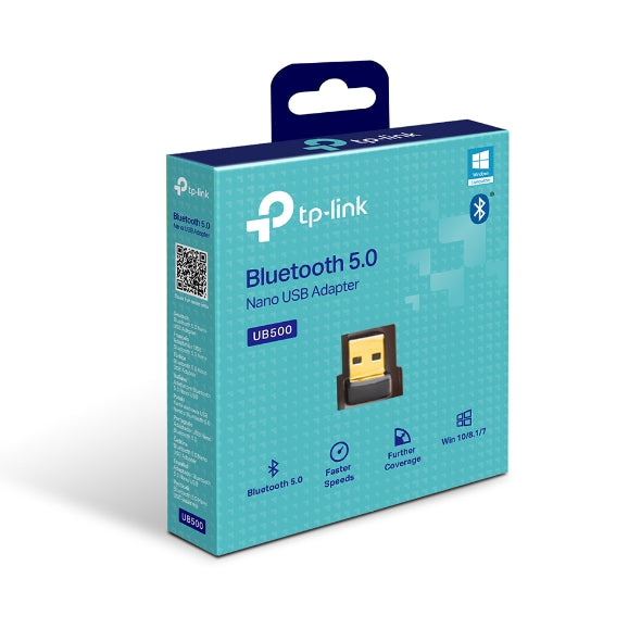 TP-Link UB500 Bluetooth 5.0 Nano USB 2.0 Adapter, Add Bluetooth To Your Devices,