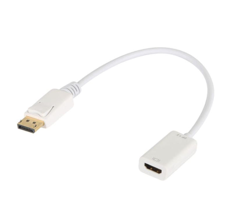 8Ware DisplayPort to HDMI Adapter Cable — Male to Female, High-Resolution Support