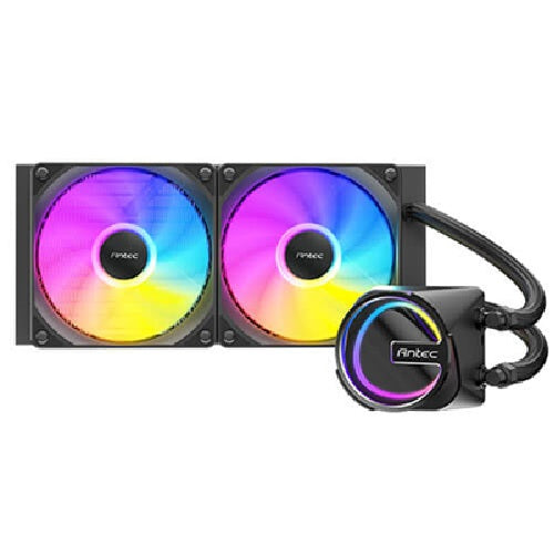 Antec Skeleton 240 ARGB, All-in-One Liquid Cooler, 240mm, PWM ARGB fans, 2000RPM, 72.29CFM, Intel/AMD support, â‰¤32dB, aluminum radiator, 3Y warranty