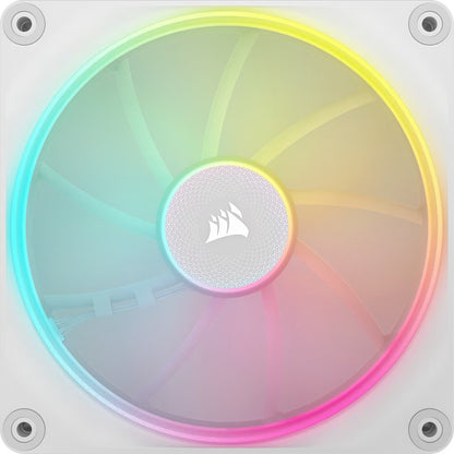 Corsair iCUE LINK LX140 RGB 140mm PWM Dual Fans Starter Kit - White, STATIC PRESSURE Flow Tupe, 2000 RPM, 84.7 CFM, 36 dBA