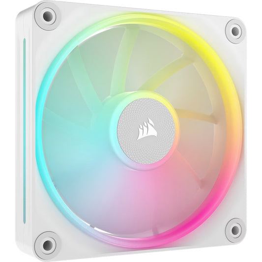 Corsair iCUE LINK LX120 RGB 120mm PWM Single Fan Expansion - White, STATIC PRESSURE Flow Type, 2400 RPM, 69.9 CFM, 36 dBA