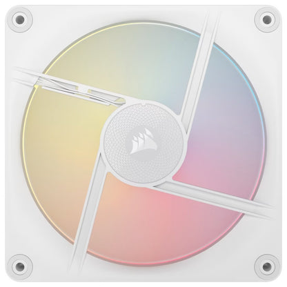 Corsair iCUE LINK LX140-R RGB 140mm PWM Reverse Fans Starter Kit Dual Pack -White: 90.6 CFM, 2000 RPM, 38.3 dBA, 0.45A, Static Pressure, Magnetic Dome