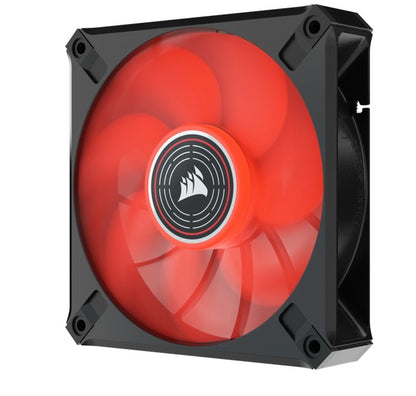Corsair ML ELITE Series, ML120 LED ELITE, 120mm Magnetic Levitation Red LED Fan with AirGuide, Single Pack (LS)