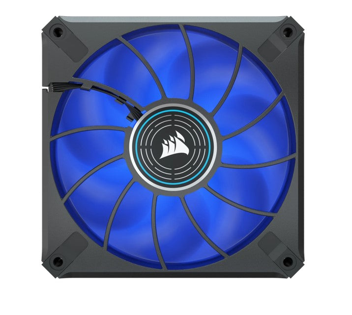 Corsair ML ELITE Series, ML120 LED ELITE WHITE, 120mm Magnetic Levitation Blue LED Fan with AirGuide, Single Pack(LS)