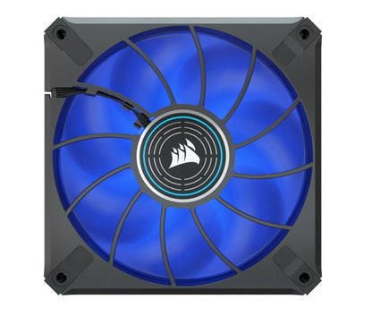 Corsair ML ELITE Series, ML120 LED ELITE WHITE, 120mm Magnetic Levitation Blue LED Fan with AirGuide, Single Pack(LS)