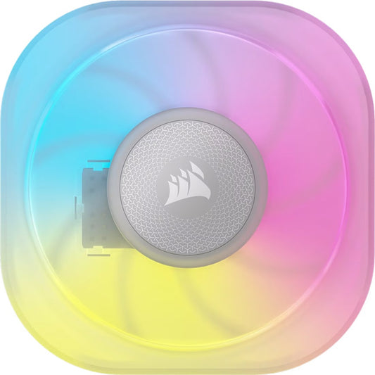 Corsair iCUE LINK CapSwap Module â€“ VRM Fan â€“ White â€“ 70Ã—70Ã—15â€¯mm, 3000â€¯RPM, 20.5â€¯CFM, 2.4â€¯mmâ€‘Hâ‚‚O, 78Ã—78Ã—37â€¯mm, 0.155â€¯kg, digital control, 2â€¯yr wty