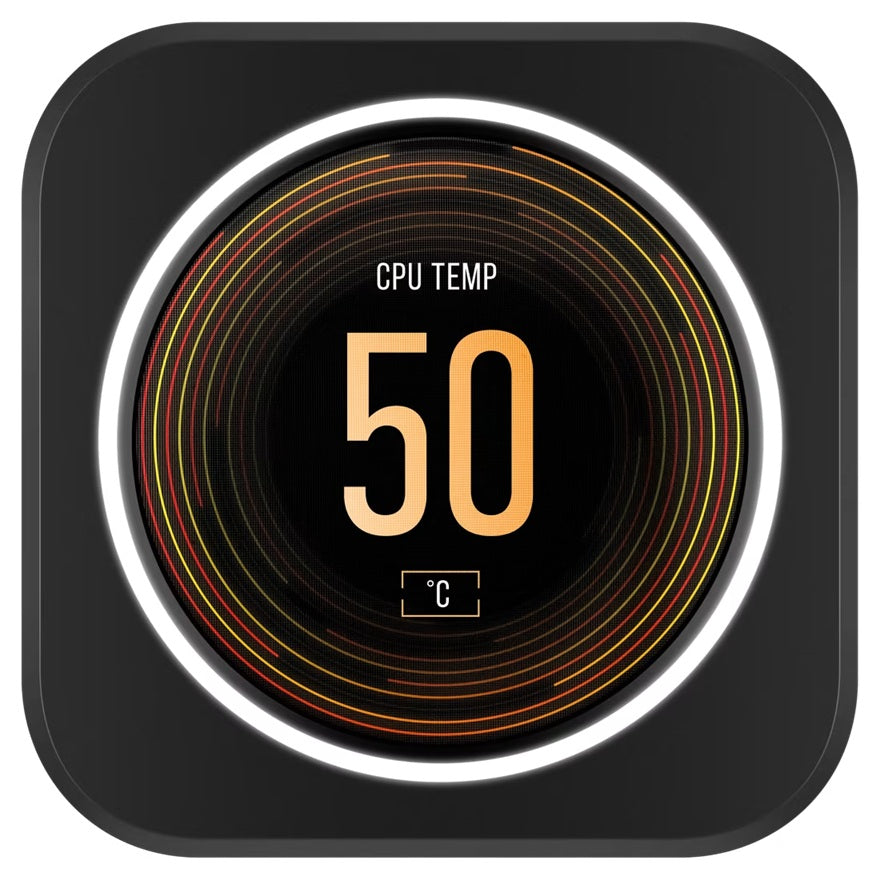 Corsair iCUE ELITE CPU Cooler LCD Display Upgrade Kit transforms your CORSAIR ELITE CAPELLIX CPU cooler into a personalized dashboard Display