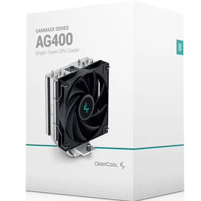 DeepCool AG400 CPU Cooler 4 Heat Pipes, 120mm PWM Fan, Intel LGA1851/1700/1200/115X AMD AM5/AM4