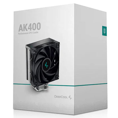 DeepCool AK400 Performance CPU Cooler, 4 Heat Pipe Tower, High-Performance FDB Fan, 220W Heat Dissipation, ILGA1851/1700/1200/115X/AM5/AM4