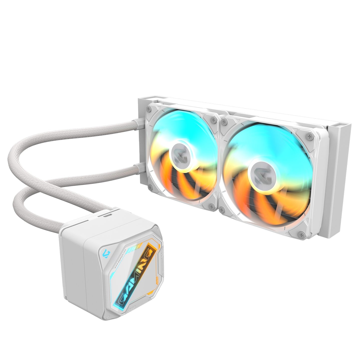GIGABYTE GAMING 240 ICE all-in-one liquid cooler, Intel 1851 / 1700 / 115X / 1200, AMD AM5 / AM4, Color ICE