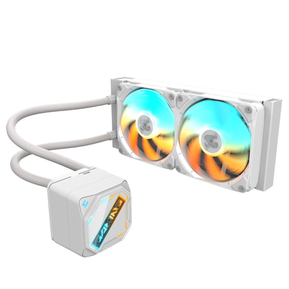 GIGABYTE GAMING 240 ICE all-in-one liquid cooler, Intel 1851 / 1700 / 115X / 1200, AMD AM5 / AM4, Color ICE