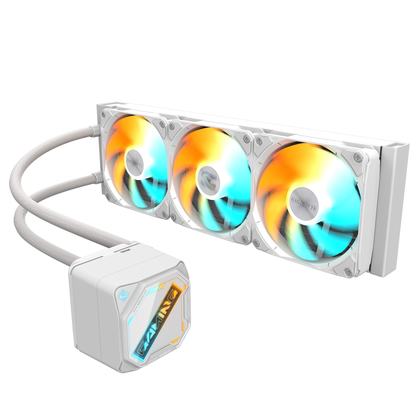GIGABYTE GAMING 360 ICE all-in-one liquid cooler, Intel 1851 / 1700 / 115X / 1200, AMD AM5 / AM4, Color ICE