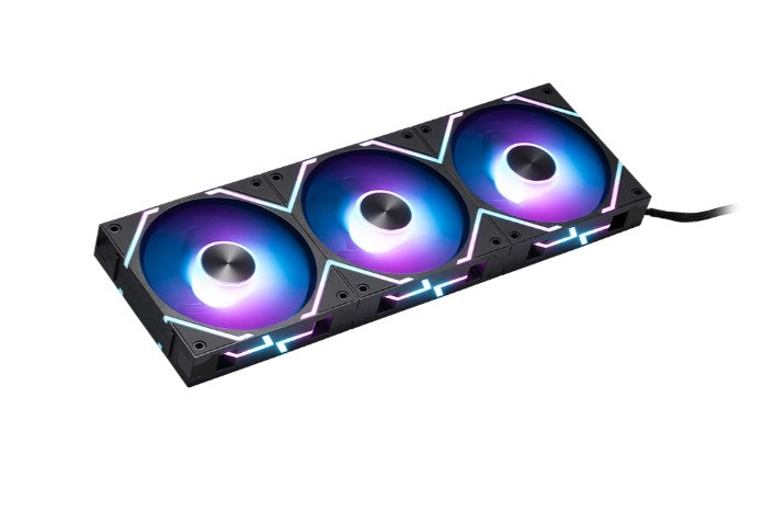 MSI MPG EZ120 ARGB- 3B  Fan, 3 x MPG EZ120 ARGB fans, 7-pin JAF / 4-pin PWM & 3-pin ARGB, 0~1900 RPM Â±10%, 73.82 CFM