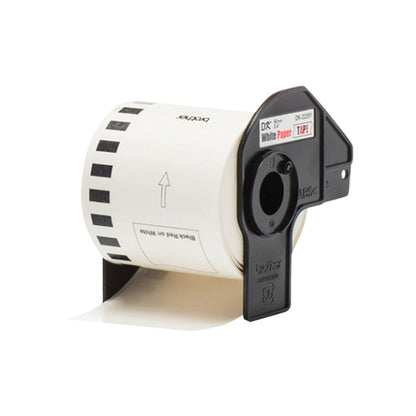 Brother DK-22251 Consumer Paper Roll - PAPER ROLL 62MM X 15.24M (WITH BLACK/RED