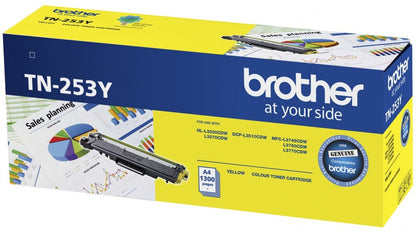 Brother TN-253Y Yellow Toner Cartridge to Suit -  HL-3230CDW/3270CDW/DCP-L3015CD