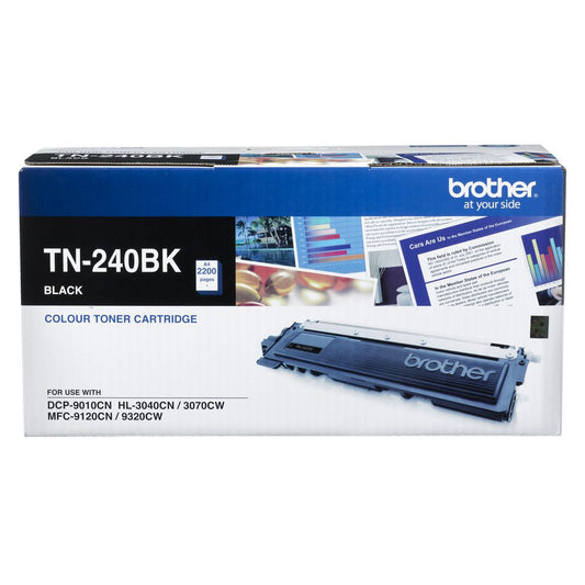 Brother TN-240BK Standard Yield Black Colour Laser Toner Cartridge | HL-3040CN, HL-3045CN, HL-3070CW