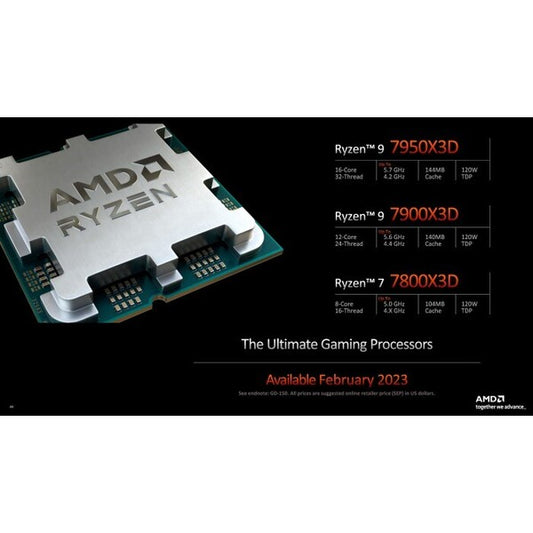 AMD Ryzen 7 7800X 3D, without cooler (AM5) (Ryzen7000) (AMDCPU)