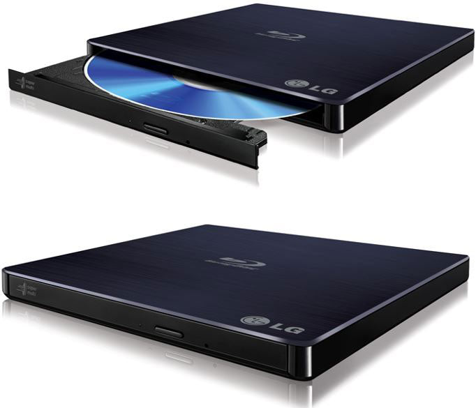 LG BP50NB40 8x Ultra Slim Portable External USB Blu-Ray Drive Burner - M Disc Silent Play 3D Jamless Play(LS)