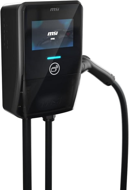 MSI Smart EV Charger EV Premium V2, Single Phase 32A, 7.4KW ,5M Type 2 Charging gun,  7' IPS,  IP55 (Charger) / IP67 (charging gun)