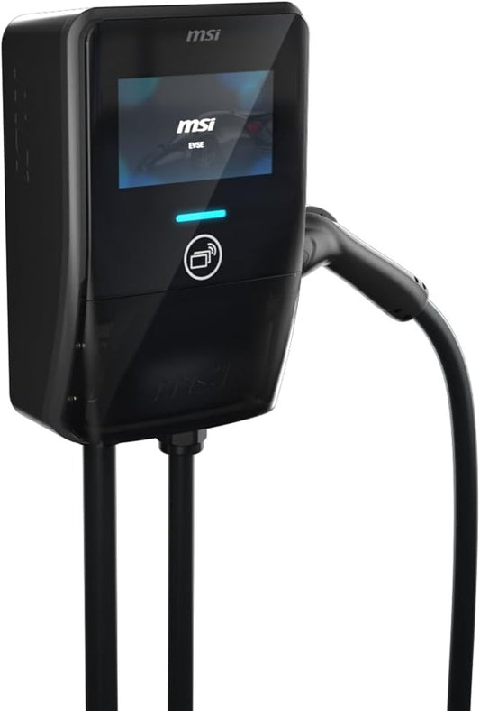 MSI Smart EV Charger EV Premium V2, Single Phase 32A, 7.4KW ,5M Type 2 Charging gun,  7' IPS,  IP55 (Charger) / IP67 (charging gun)