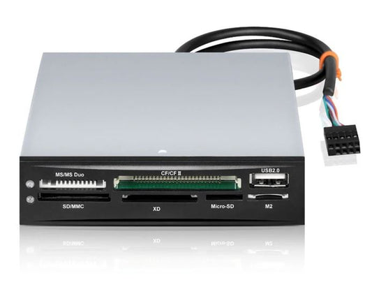 Astrotek 3.5" Internal All-in-One Card Reader — USB 2.0 Hub, CF, MS, SD, Flash Memory