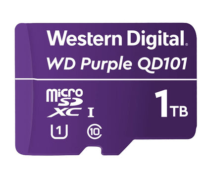 Western Digital WD Purple 1TB MicroSDXC Card 24/7 -25°C to 85°C Weather & Humi