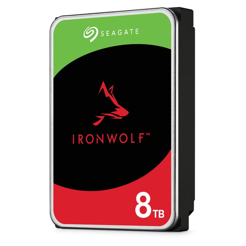 Seagate 8TB 3.5' IronWolf, SATA 6.0Gb/s, NAS 24x7, CMR, max. STR OD 202MB/s, 5400 RPM, 256MB Cache, HDD, 3Years Warranty (ST8000VN002)